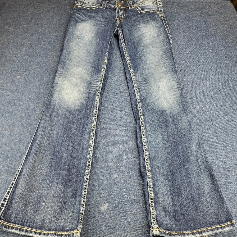 Silver Jeans Co Suki Surplus Mid Rise Bootcut Jeans Blue W28 L32 Medium Wash